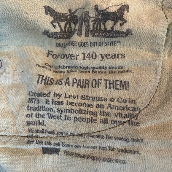 Levi’s. Straight leg. Men’s 38x34 (EUC) - Picture 6 of 6